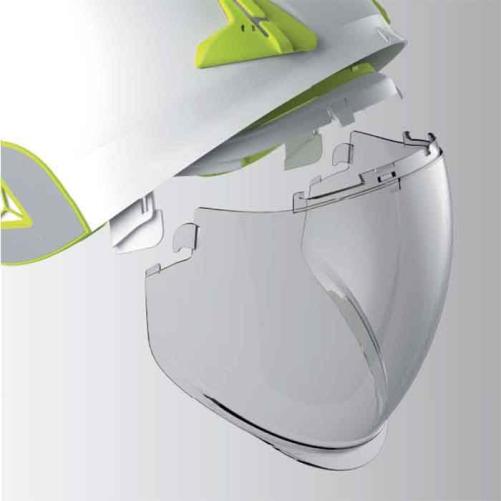 Casque avec visière de protectio - Casque de chantier et accessoires