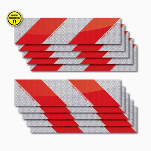 Lot de 10 bandes de balisage de  - Balisage et signalisation pour véhicule