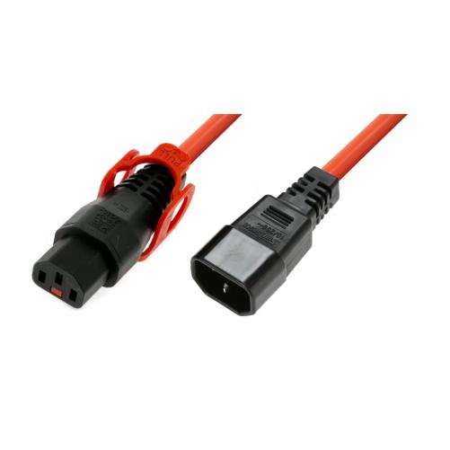 IEC LOCK - Rallonge secteur C13/ - Multiprise et cordon secteur