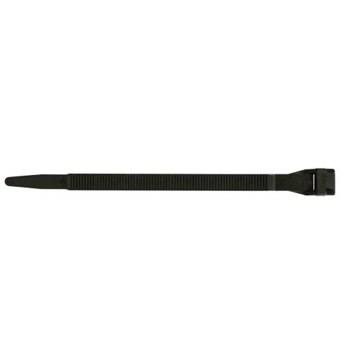 Collier noir PA12 130x9mm - Collier, pontet et embase