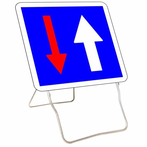 Panneau temporaire de priorité - Panneau de chantier