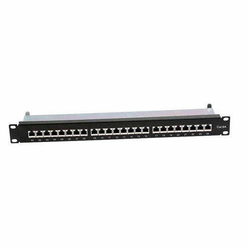 Panneau brassage RJ45 24 ports 1 - Panneau de brassage équipé