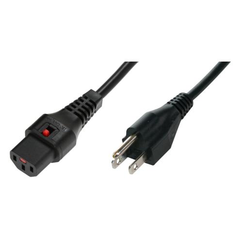 IEC LOCK Cordon secteur 2P+T US  - Multiprise et cordon secteur