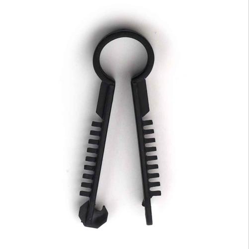 Pontet cheville rond noir TED -  - Collier, pontet et embase