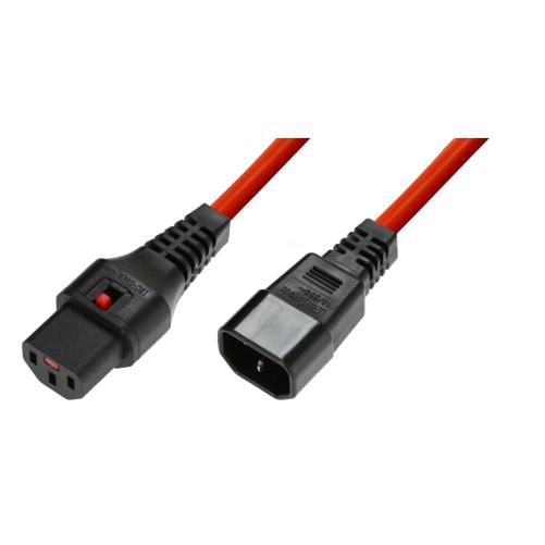 IEC LOCK Rallonge secteur C13/C1 - Multiprise et cordon secteur