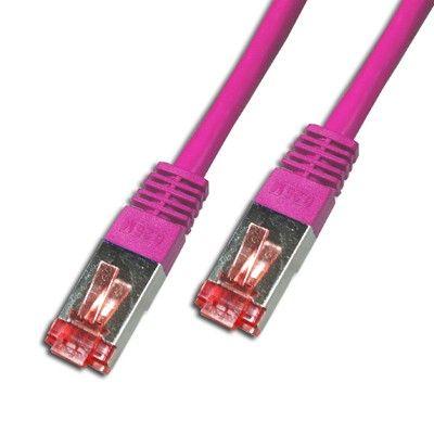 Cordon CAT6 SSTP Rose LSOH - 15m - Cordon RJ45 CAT6