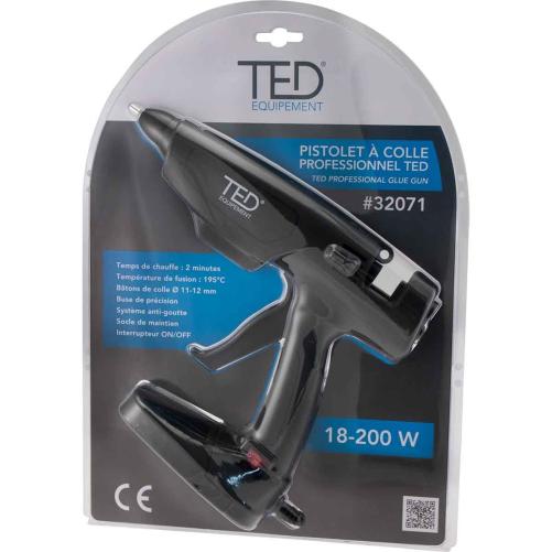 Pistolet à colle TED 18-200W ave - Pistolet, colle, mastic et enduit