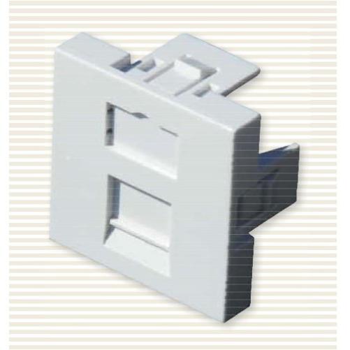 HSD Plastron droit 45x45 - 1 por - Prise RJ45