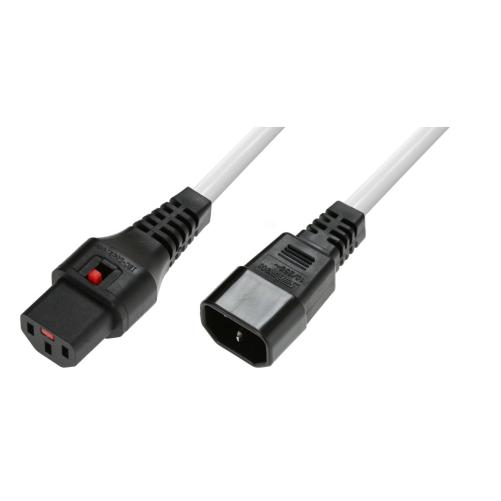 IEC LOCK Rallonge secteur C13/C1 - Multiprise et cordon secteur