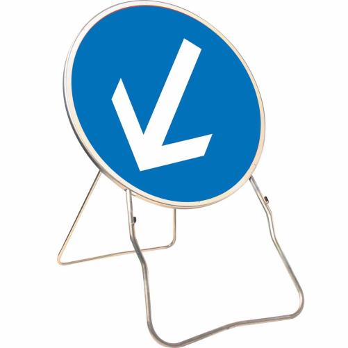 Panneau temp BK21 850 Cl.2 "Flèc - Panneau de chantier