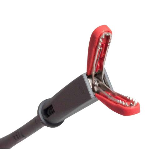 Grippe-fil crocodile souple noir - Pince et grippe-fil