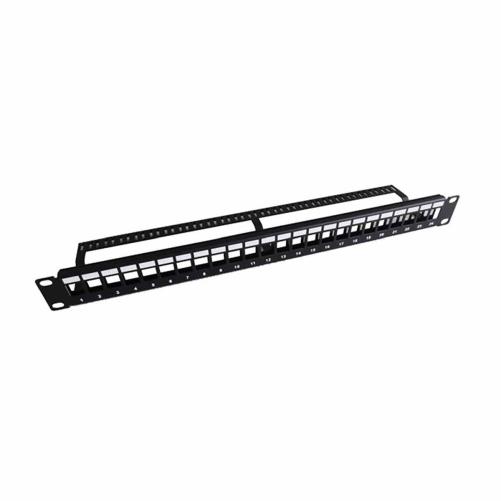 Panneau de brassage RJ45 24 port - Panneau de brassage nu