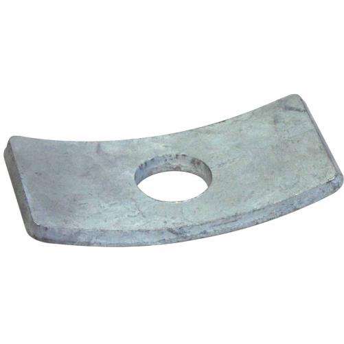 Plaquette de fixation courbée - Fixation sur poteau