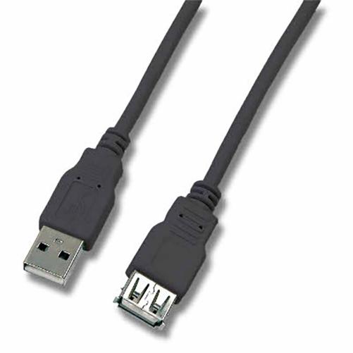 Rallonge USB 2, 0 ALgA M/F noir  - Cordon USB