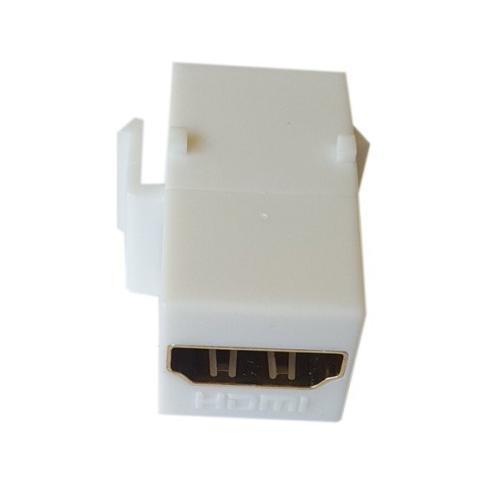 Keystone plastique blanc HDMI 1. - Keystone et Connecteur RJ45
