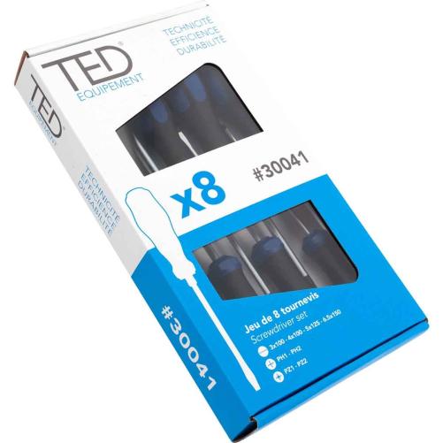 Coffret de 8 tournevis - Tournevis