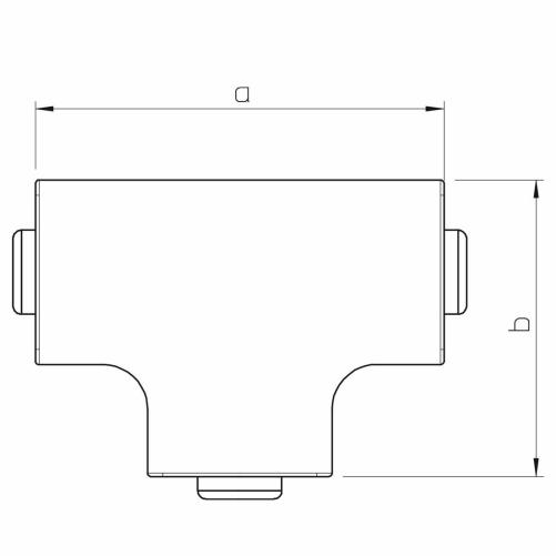 Té dérivation moulure 20x20mm - Moulure et goulotte