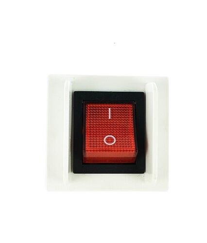 Plastron 45x45 interrupteur lumi - Prise RJ45