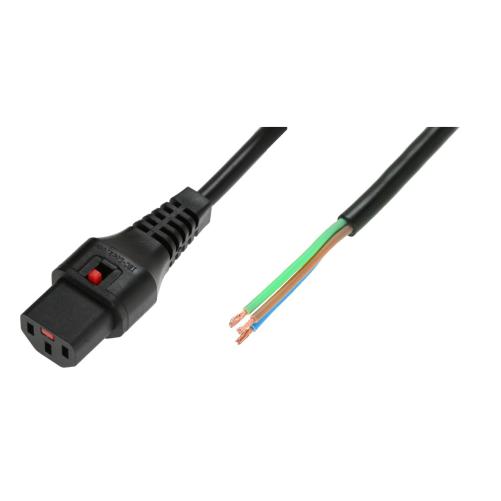 IEC LOCK Cordon secteur C13/Dénu - Multiprise et cordon secteur