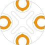 Barillet pour MJC 4AB 4 sorties - Boîtier distribution et protection d'épissure cuivre