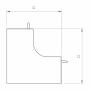 Angle intérieur moulure 25x25mm - Moulure et goulotte