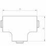 Té dérivation moulure 20x20mm - Moulure et goulotte