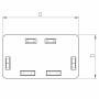 Embout moulure 25x25mm - Moulure et goulotte