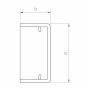 Embouts moulure 100x130 blanc x1 - Moulure et goulotte