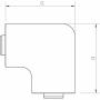 Angle plat moulure 15x30 mm blan - Moulure et goulotte