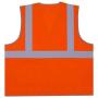 Gilet haute visibilité orange Cl - Vêtement haute visibilité