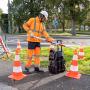 Barre de signalisation pour cône - Sécurité sur chantier - Balisage