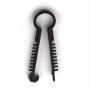 Pontet cheville rond noir TED -  - Collier, pontet et embase