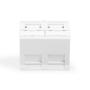 Plastron incliné 45x45mm 2 ports - Prise RJ45