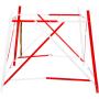 Garde fou chantier 1x1m repliabl - Balisage de chantier