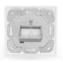 Plastron RJ45 80x80mm sortie 45° - Prise RJ45