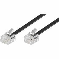 Cordon RJ11 noir Lg 3m
