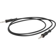 Cordon banane droit 4 mm noir Lg 2m