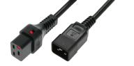 IEC Lock - Rallonge secteur C19/C20 - 2m Noir