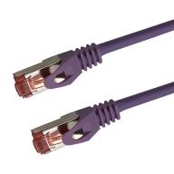 Cat 6a SSTP LSOH VIOLET Snagless avec fiche de test – 1m