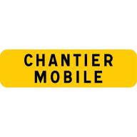 Panonceau pr panneau temp KM9 900x250 Cl.1 "Chantier mobile"