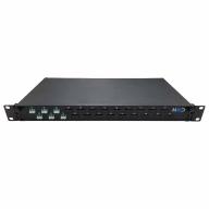 Tiroir 19" coulissant 1U 24 LCU DX multimode équipé de 3 traversées LCU DX