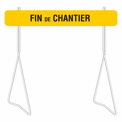 Panneau temp K2 1400x200 double  - Panneau de chantier